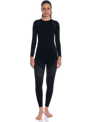 Thermoform Extreme Kadın Seamless Termal Uzun Kollu Içlik Seti Siyah
