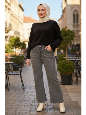 Lale Butik Ispanyol Paça Kot Pantolon 2663 Antrasit
