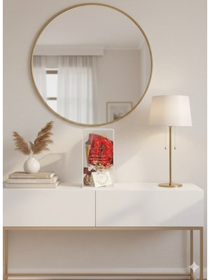 Yasima Kutulu 9 Kafalı Kırmızı Gül Cipso Özel Gün ve Sevgiliye Hediye