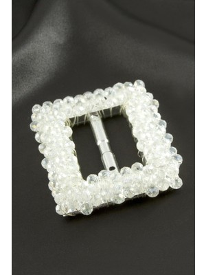 Dikdörtgen Taşlı Kemer Tokası 1 Adet