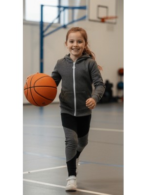 Fancy Kids Antalya Kız Çocuk Kapüşonlu Sweat – Tayt Şık İkili Takım | Rahat ve Kaliteli Çocuk Kombini