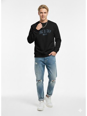 Ribana Classic Unısex Uzun Kollu Bisiklet Yaka Regular Içi Yumuşak Sweatshirt