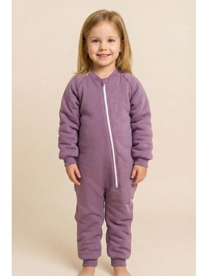 Zeyland Unisex Çocuk Elyaf Dolgulu Uyku Tulumu  - Eflatun