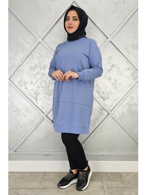 Pys Giyim Kadın Taş Yapıştırmalı Tesettür Tunik