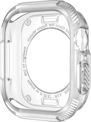Forzacase Apple Watch 11 46MM ile Uyumlu Önü Açık Armor Silikon Tpu Kasa Koruyucu Kılıf - FC794