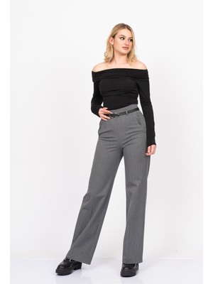 MissVina Addison Kemerli Kumaş Pantolon 30323