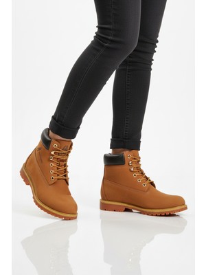 Ayakmod Tarçın Nubuk Hakiki Deri Kaymaz Taban Unisex Bot Empresa G