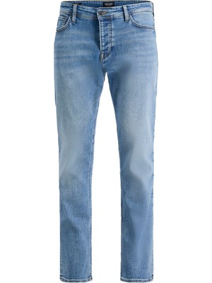 Jack & Jones Dar Paça Erkek Kot Pantolon 12289824 Konforlu Denim Kumaş ve Desenli Tasarım