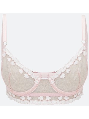 Lc Waikiki Yeni Sezon Balenli Dolgusuz Nakışlı Fantezi Tişört Sütyen