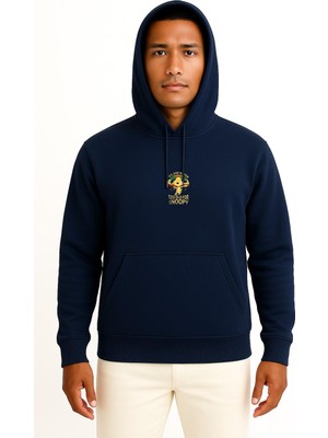 Bahriyeli Collection Kapüşonlu We Are Never Too Old For Snoopy Göğüs Baskılı Unisex Sweatshirt