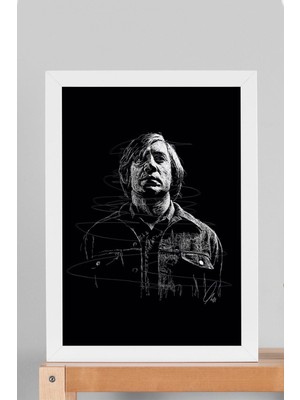 Satürn Design Anton Chigurh Çerçeveli Tablo No Country For Old Men - Estetik Poster