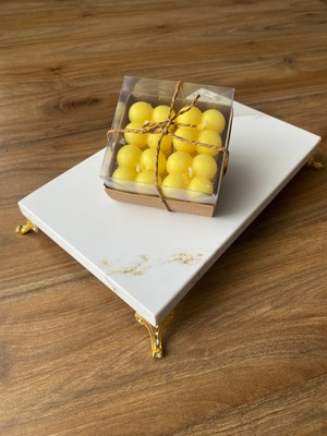 Nexa Doğaltaş Mermer Sunum Taşı & Yağdanlık Altlığı/Sunum Tabağı