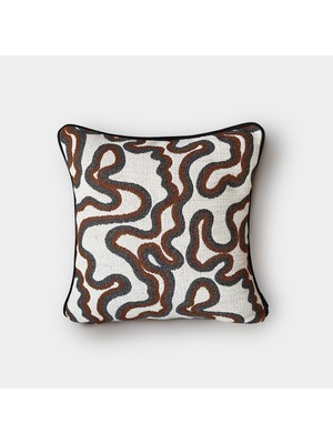 Lidoma Home LİDOMA HOME "Loop" Dokulu Desenli Kırlent Kılıfı - 45x45