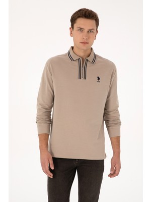 U.s. Polo Assn. Erkek Koyu Bej Sweatshirt 50308927-VR088