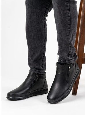 D&M Dani&Marca Erkek Bot Erkek Hakiki Deri Bot Erkek Ortapedik Bot Çift Fermuarlı Bot