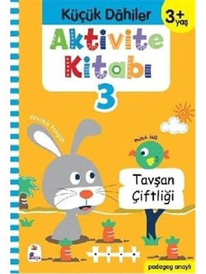 İndigo Kitap Aktivite Kitabı 3 - Küçük Dahiler 3+Yaş: Pedagog Onaylı + Üç Dört Beş Yayınları Ayt Matematik Soru Bankası