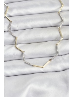 Butik Vıp Seri Zikzak Model Kadın Kolye