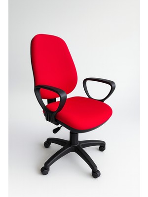 Chairlife Dole Siyah Gövde/ Kırmızı Döşemeli Ofis Büro Sekreter Bilgisayar Çalışma Oyuncu Koltuğu Sandalyesi