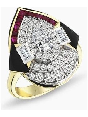 Venüs Design Çelik Taşlı Yüzük( Ayarlanabilirdir )