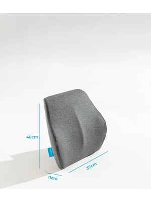 Özbience Ortopedik Visco Bel Destek Yastığı, Araba Koltuk Için, 40X37X11 cm