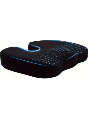 Özbience Konforlu Ortopedik Visco Oturma Minderi, Coccyx Destekli ve Yastıklı