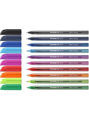 CetKing Vizz Tükenmez Kalem, 1,00 Mm, 10' Lu Set, Canlı Renkler