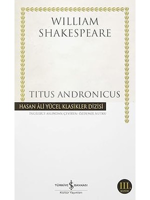İş Bankası Kültür Yayınları Titus Andronicus + Yüce Sultan