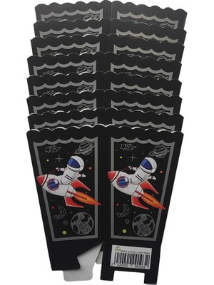 Patladı Gitti Uzay Temalı Mısır Cips Kutusu 8 Adet