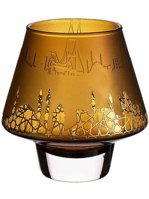 Paşabahçe Amber Silüet Mumluk El Yapımı Butik Ürün