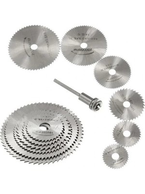 Diyar-ı Fırsat Metal 6 Parça Mini Matkap Ucu Ahşap Kesme Yuvarlak Çelik Bıçak Disk Testere Seti Kiti