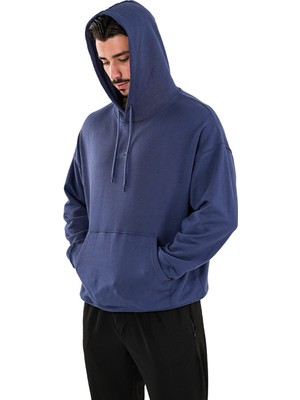 Musclecloth Elite Oversize Kapüşonlu Sweatshirt Indigo