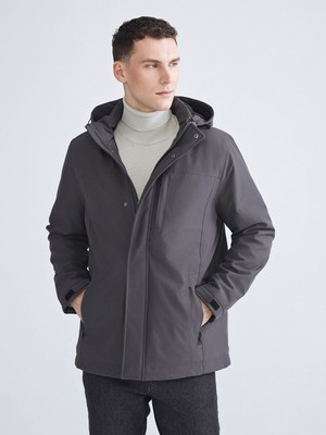 Lc Waikiki Yeni Sezon Standart Kalıp Kapüşonlu Erkek Mont