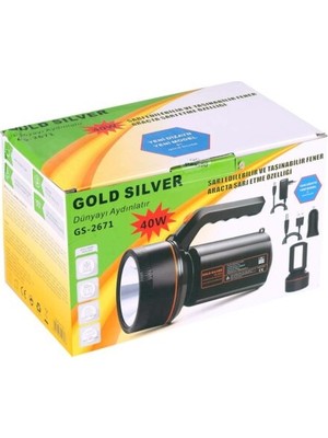 Skygo GS-2671 Şarjlı El Feneri 40W+28 Smd LED Projektör