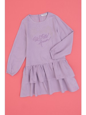 U.s. Polo Assn. Kız Çocuk Lila Elbise (Dokuma) 50314341-VR034