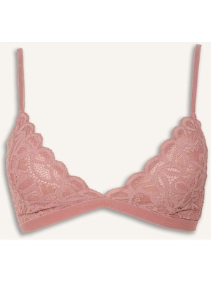 DeFacto Dantelli Simli Kapsız Pedsiz Balensiz Triangle Bra F5037AX25WN