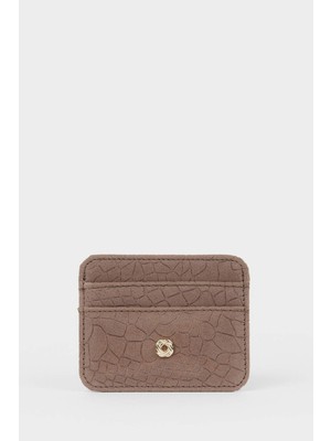 DeFacto Kadın Süet Kartlık Suni Deri Şık Tasarım Hediye Seçeneği G5081AXNS