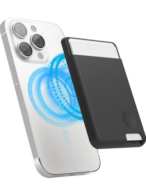 Elago iPhone Manyetik Kart Tutucu – Magsafe Uyumlu 2 Kart Kapasiteli Ince Telefon Cüzdanı  Siyah