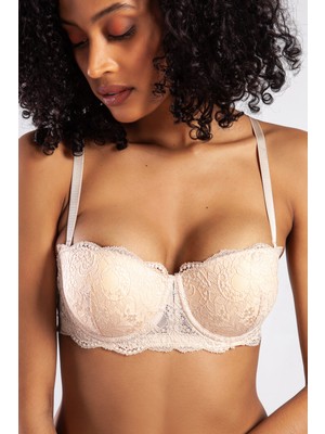 Çamaşır Kenti G.colors Push Up Strapless Bra, Ten Konforlu ve Şık Sütyen