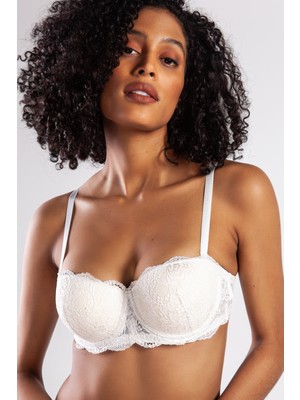 Çamaşır Kenti G.colors Push Up Strapless Bra, Ekru Konforlu ve Şık Sütyen