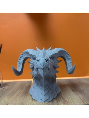 Toptan Bulurum Asılabilir / Masaüstü Ejderha Modeli 3D Dekoratif Heykel 22x17 cm