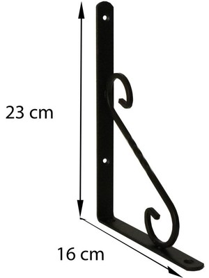 Ferforje Raf Altı No3 Siyah