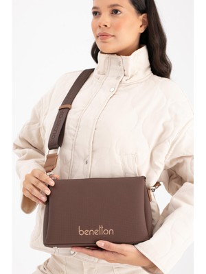 Benetton Kadın Çapraz Çanta BNT1671 Kahve Camel