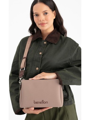 Benetton Kadın Çapraz Çanta BNT1671 Vizon Kahve