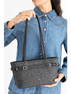 Benetton Kadın Kol Çantası BNT1663 Siyah