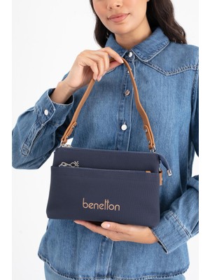 Benetton Kadın Çapraz Çanta BNT1667 Lacivert Camel