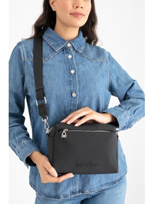 Benetton Kadın Çapraz Çanta BNT1651 Siyah