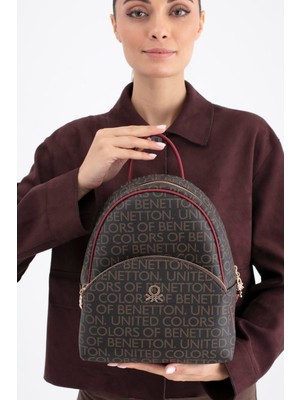 Benetton Kadın Sırt Çantası BNT1698 Kahve Bordo