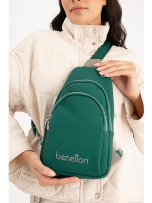 Benetton Kadın Çapraz Çanta BNT1652 Zümrüt Koyu Taş
