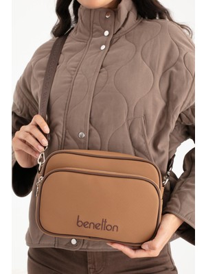 Benetton Kadın Çapraz Çanta BNT1653 Taba Kahve