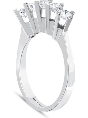 Assos Pırlanta 0.65 Karat Pırlanta Beştaş Yüzük